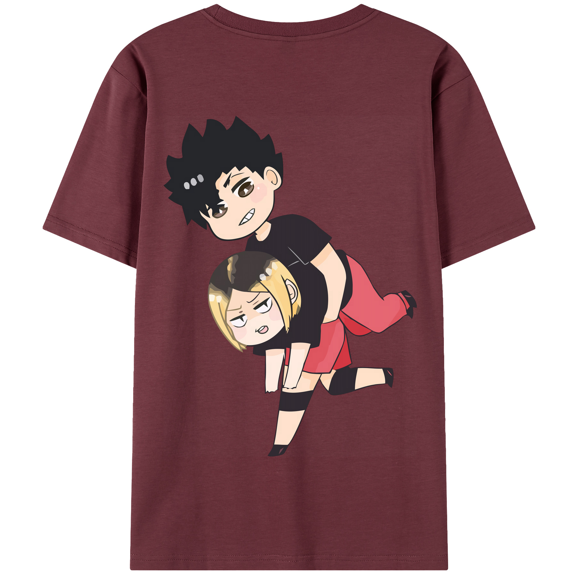 （画像用） ハイキュー!! Haikyu!! 綿100％半袖Tシャツ（背面プリント）